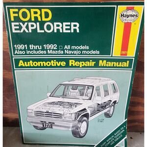 Haynes Ford Explorer 1991-1992 Mazda Navajo Automotive Repair Manual